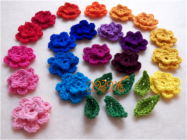 ساخت گل های زیبا و رنگارنگ سه بعدی با قلاب بافی